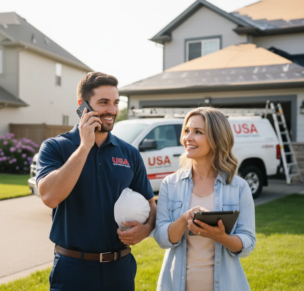 USA Roof Repair Experts customer support in Ludington